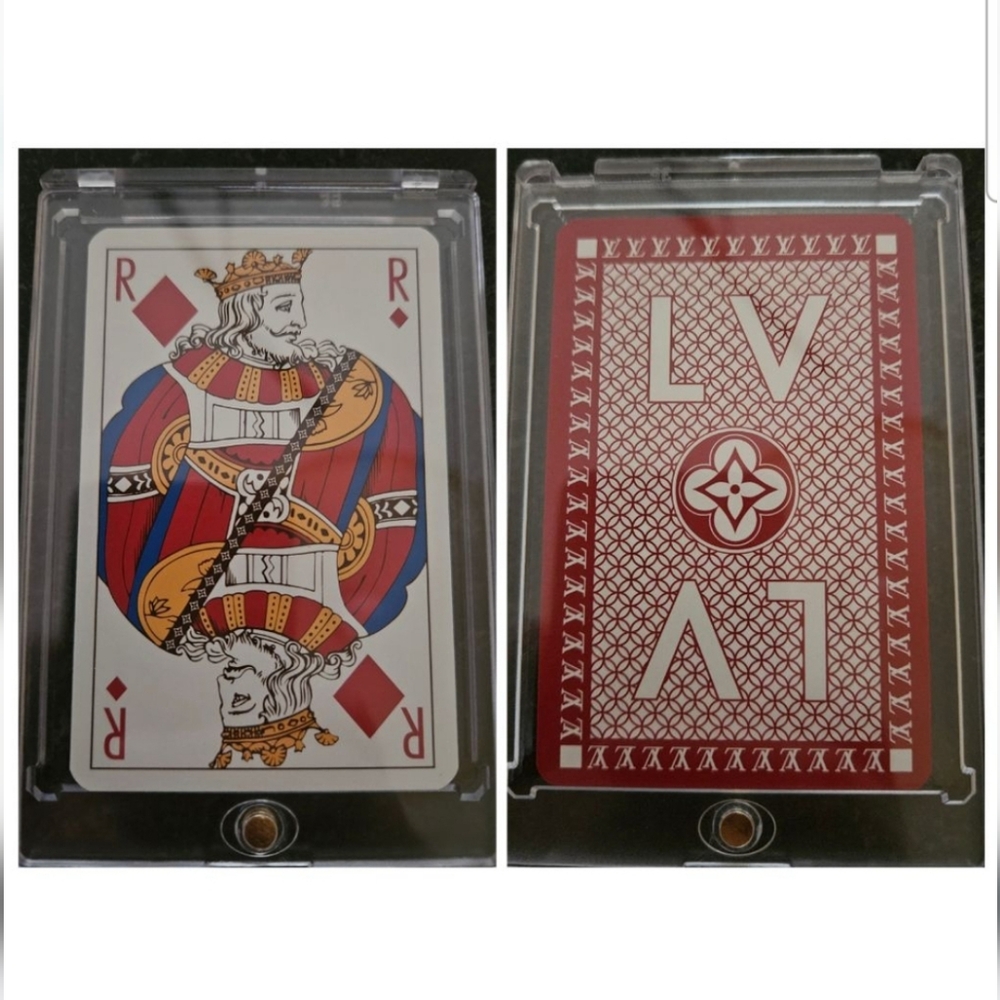 Louis Vuitton | King of Diamonds Playing Card in Protective Plastic Case